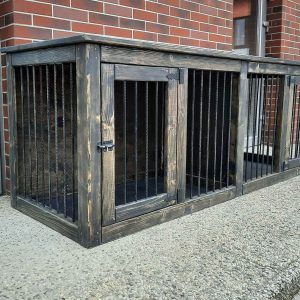 Sturdy and powerful Double industrial style dog house