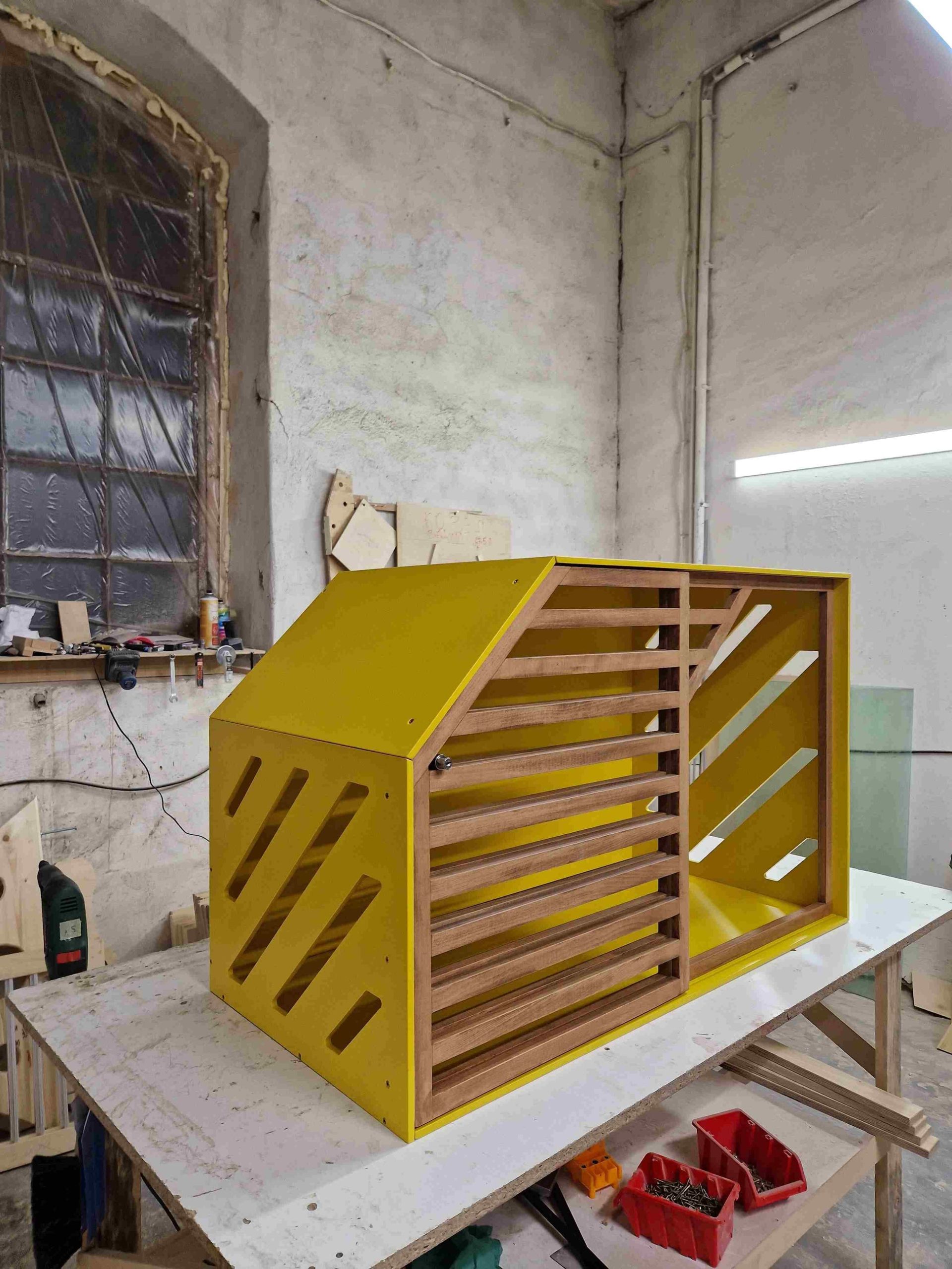 Vibrant Yellow Dog House - Cozy Home for Your Furry Friend - Image 7