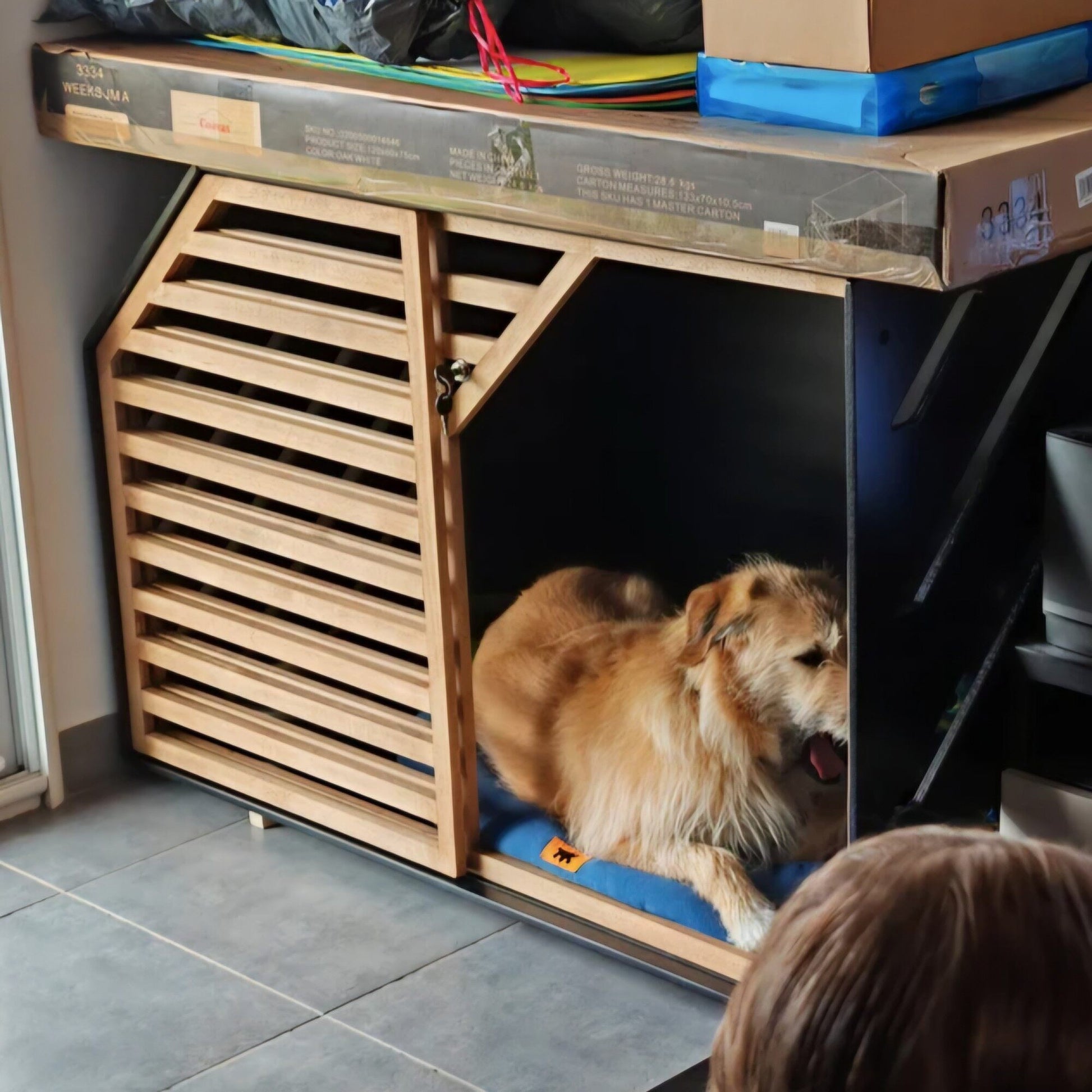 Amazing Black Dog House with Slide Door - Comfortable Pet Shelter - Image 4