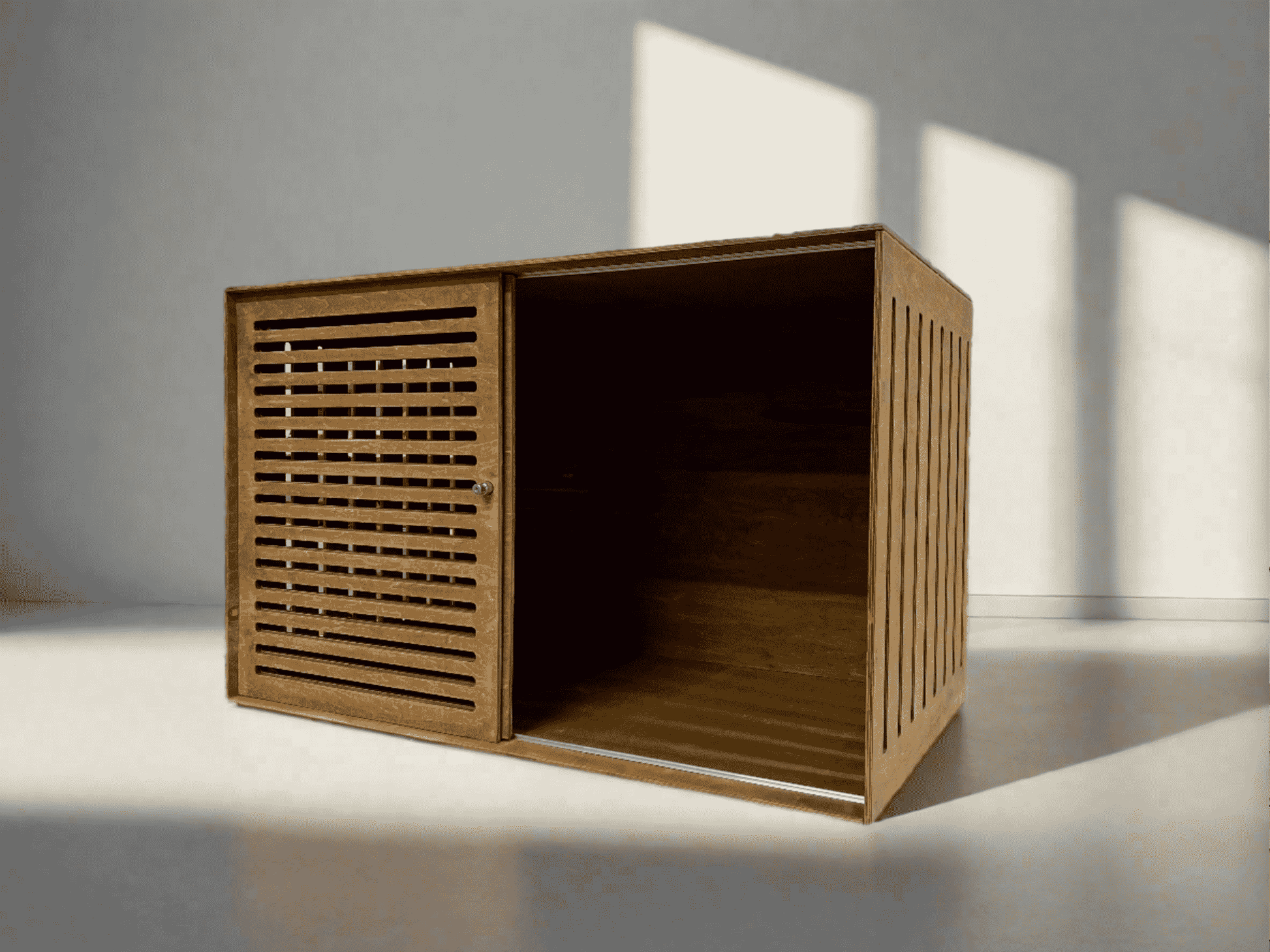Modern Black Dog Cage - Cozy Home for Your Pup with Sliding Door - Image 8