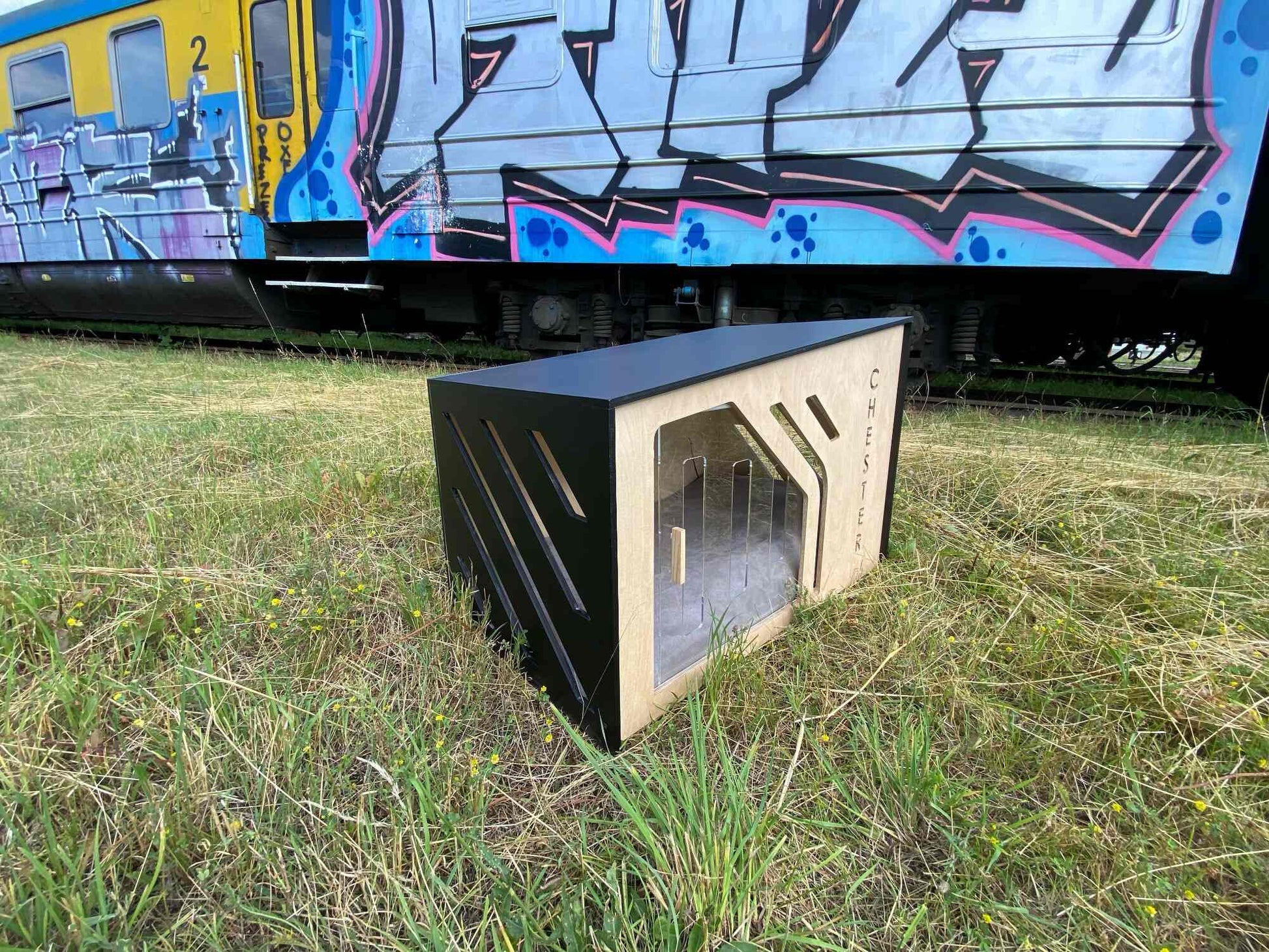 Modern Dog Crates for Small Dogs - Stylish and Comfortable Kennel. With the possibility of adding a name of your Pet - Image 3