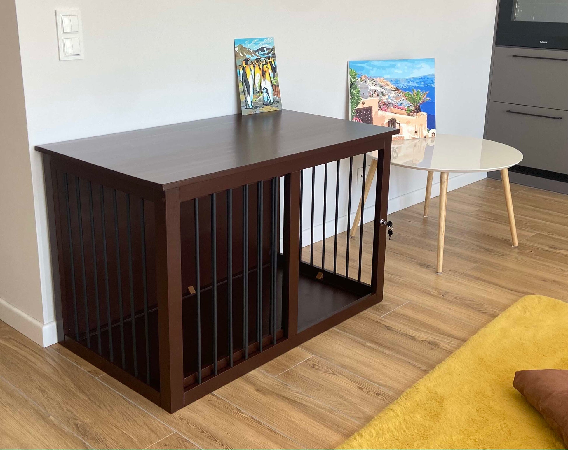 Elegant White Dog Crate Furniture: Comfortable, Durable, Beautiful Design - Image 18