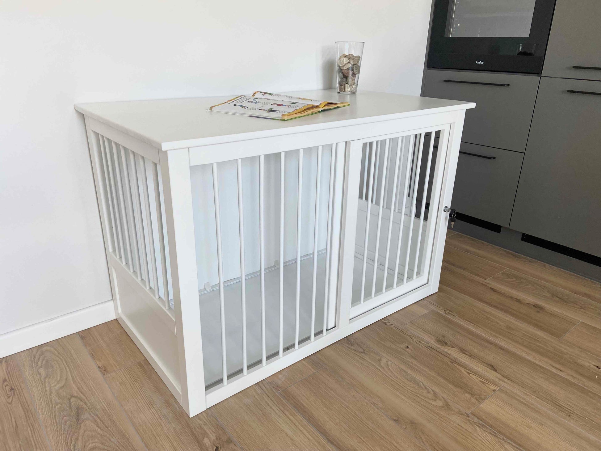 Handmade Black Dog Crate Furniture: Elegant Design, Comfortable and Safe Haven - Image 9