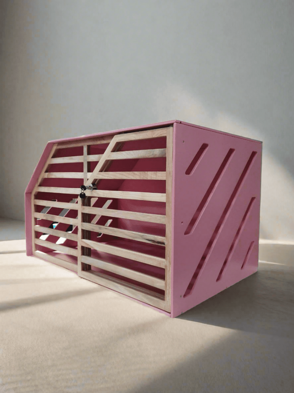 Handcrafted Pink Dog House for a Comfortable and Charming Pet Haven - Image 5