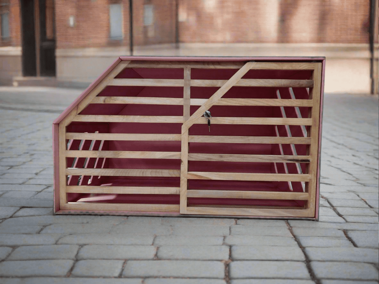 Handcrafted Pink Dog House for a Comfortable and Charming Pet Haven - Image 3