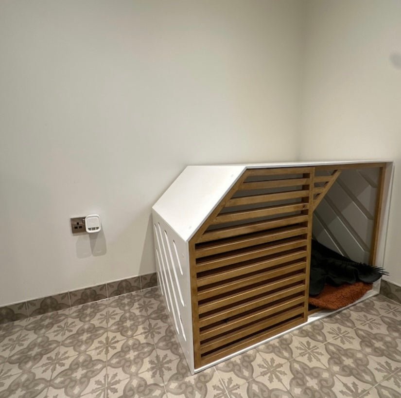 White Safe Haven for Dogs - Cozy Wooden Dog House - Image 9
