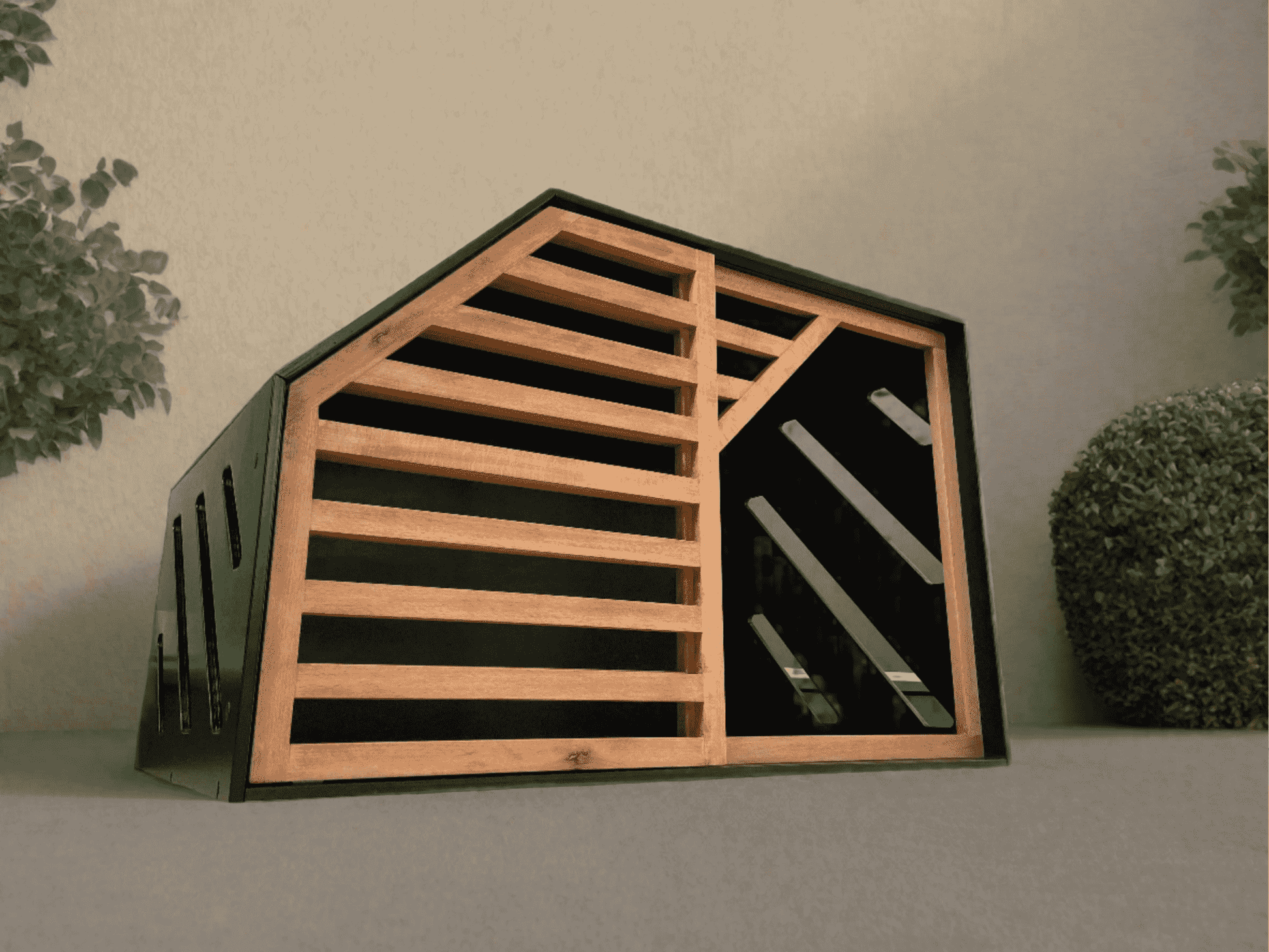 Amazing Black Dog House with Slide Door - Comfortable Pet Shelter - Image 2